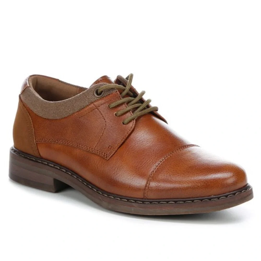 Boys' Freeman Kids Randy Dress Shoes in Tan Size 3 - Medium Lace Up Fall Wedding